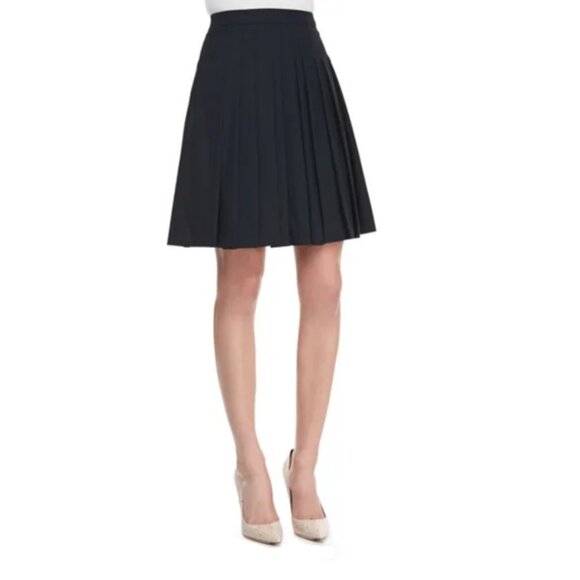 Theory Haidin Wool Pleated Skirt - Picture 6 of 16